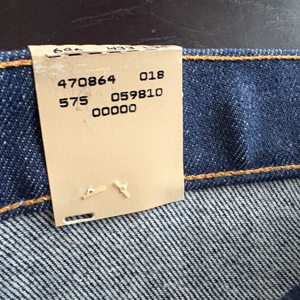 NEW Vintage Mens Levis 583 Regular Fit Blue Denim Jeans 33 X 34 USA Made - Picture 5 of 15